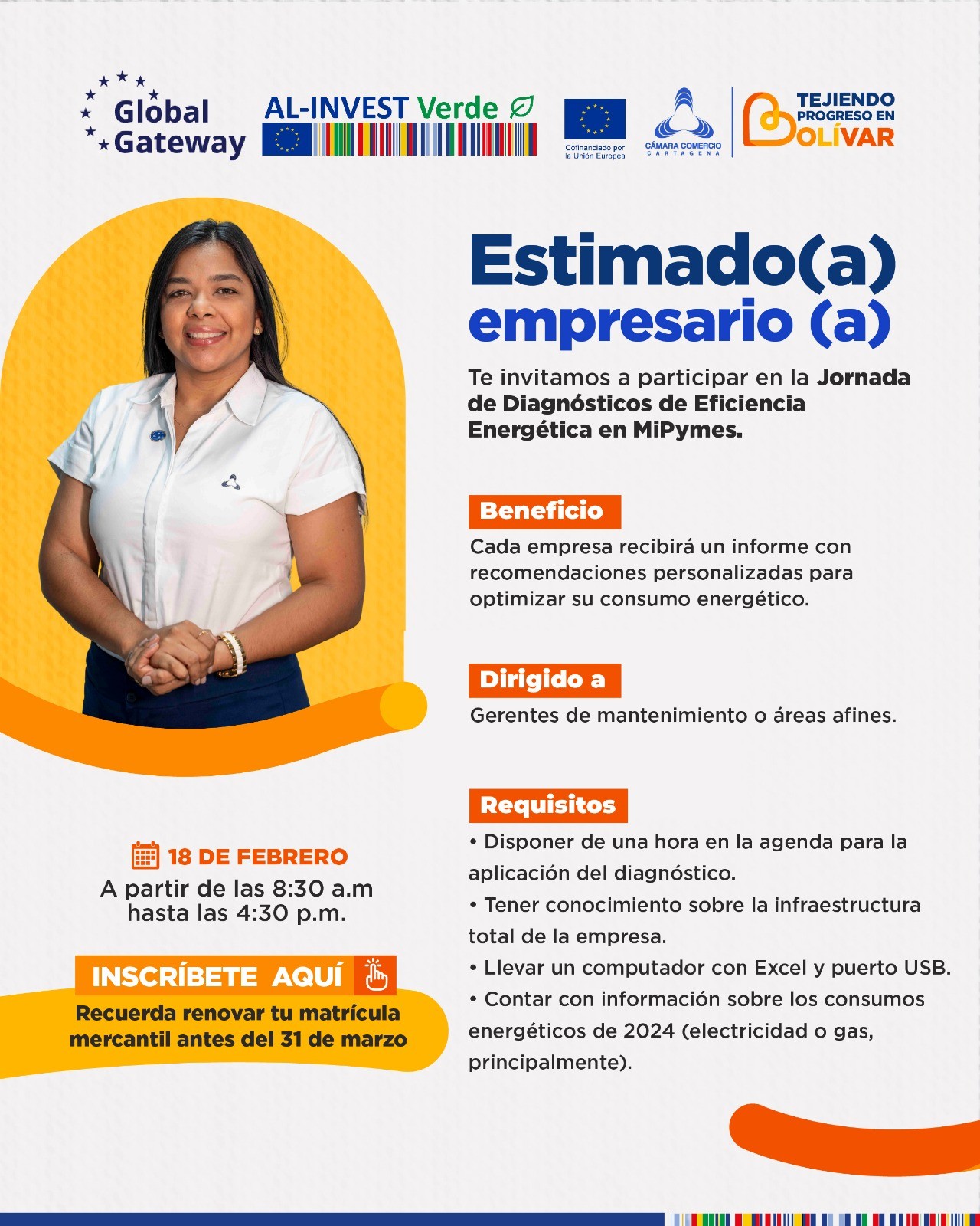 Invitacion Jornada Diagnósitcos de Eficiencia Energética en MiPymes Invitacion Jornada Diagnósitcos de Eficiencia Energética en MiPymes