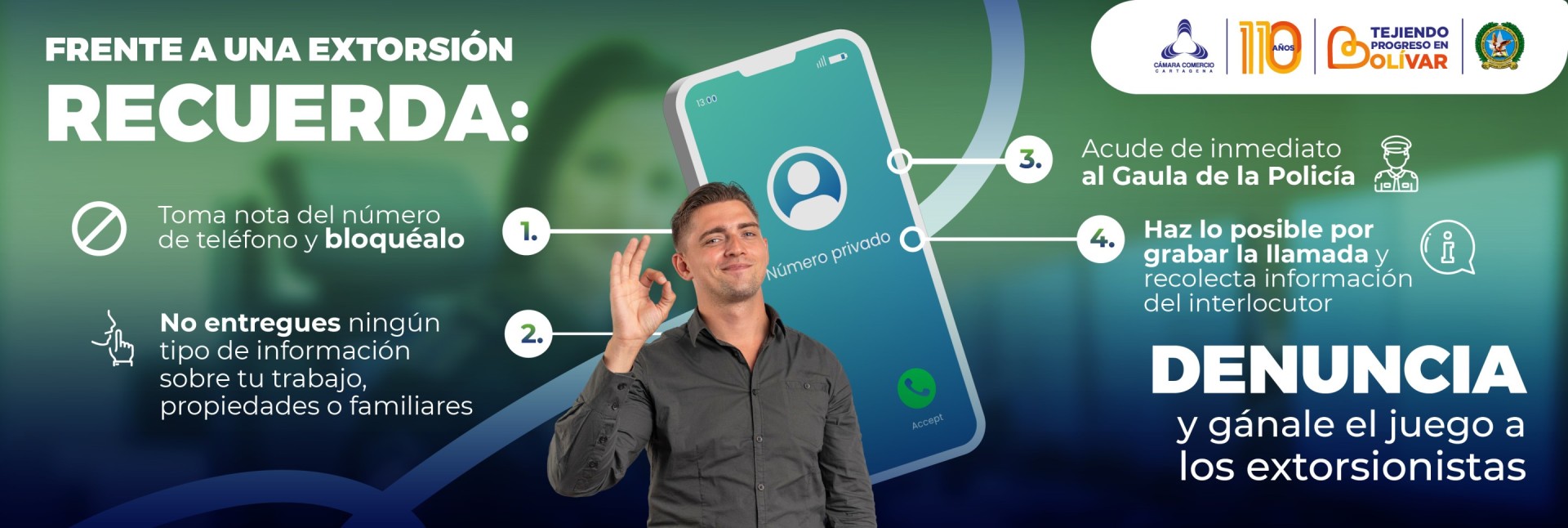 El ABC para combatir la extorsión